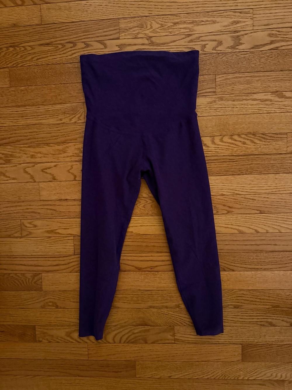 Beyond Yoga (Beyond the Bump) High-Waist Purple Maternity Leggings